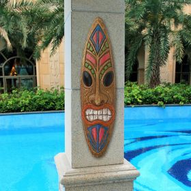 Ka Hekili Thunder God Tiki Wall-Mounted Plaque