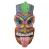 Maika I Ole Tiki Mask Wall Sculpture Plaque