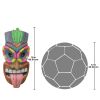 Maika I Ole Tiki Mask Wall Sculpture Plaque
