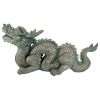 Large Asian Dragon Of The Great Wall Garden Statue