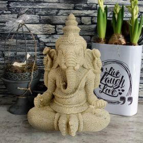 Outdoor Sandstone Lord Ganesha Garden Statue