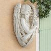 Tristan The Timid Angel Wall-Mount Sculpture Plaque