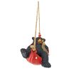 Summer Snooze Hanging Black Bear Statue