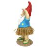 Hawaiian Hank Grass Skirt Outdoor Gnome Statue