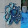 Deadly Blue Octopus Wall-Mount Sculpture Plaque