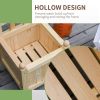 Fir Wood Raised Planter With Trellis