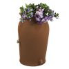 Terra Cotta Urn Rain Barrel - 50 Gallon With Integrated Planter