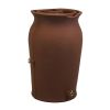 Terra Cotta Urn Rain Barrel - 50 Gallon With Integrated Planter