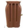 Terra Cotta Urn Rain Barrel - 50 Gallon With Integrated Planter