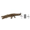 Prowling Alligator Bronze Garden Statue