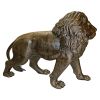 Guardian Lion Left Foot Forward Bronze Garden Statue