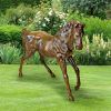 Finest Life Size Solid Bronze Trotting Thoroughbred Horse Statue
