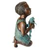Boy With Frog Outdoor Garden Bronze Statue