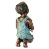 Boy With Frog Outdoor Garden Bronze Statue