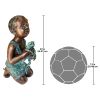 Boy With Frog Outdoor Garden Bronze Statue