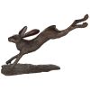 Leaping Hare Bronze Outdoor Garden Statue