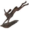 Leaping Hare Bronze Outdoor Garden Statue