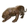 Prowling Tiger Outdoor Bronze Statue