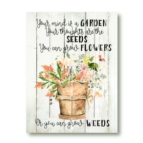 Grow Flowers Pallet Art