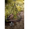 Heavy Duty Black Iron Mesh Bird Feeder With Hang Chain