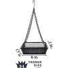 Heavy Duty Black Iron Mesh Bird Feeder With Hang Chain