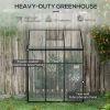 Outdoor Lean-To Greenhouse With Polycarbonate Panels 6.3 x 4.1Ft