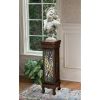 Dragonfly-Stained Glass Illuminated Plant Stand