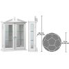 Amesbury Manor Display Cabinet White