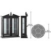 Amesbury Manor Black Display Cabinet