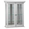 White Wall-Mounted Display Cabinet