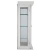 White Wall-Mounted Display Cabinet
