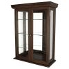 Walnut Wall-Mounted Display Cabinet