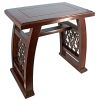 ST THOMAS AQUINAS GOTHIC WOODEN STOOL