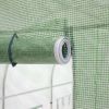 Outdoor 7 x 15 Ft Greenhouse With Steel Frame & Green PE Cover