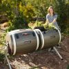100-Gallon Double Rotating Compost Tumbler