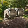 100-Gallon Double Rotating Compost Tumbler