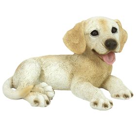 Yellow Labrador Outdoor Garden Puppy Statue