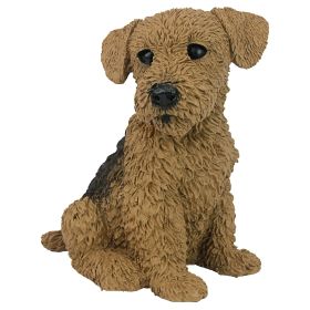 Airedale Outdoor Garden Puppy Statue