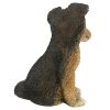 Brown Collie Outdoor Garden Puppy Statue