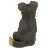 Brown Collie Outdoor Garden Puppy Statue