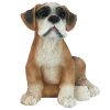 Boxer Outdoor Garden Puppy Statue