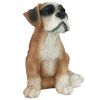 Boxer Outdoor Garden Puppy Statue