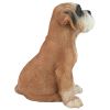 Boxer Outdoor Garden Puppy Statue