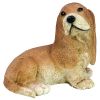 Outdoor Brown Bassett Garden Puppy Statue