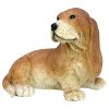Outdoor Brown Bassett Garden Puppy Statue