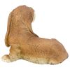 Outdoor Brown Bassett Garden Puppy Statue