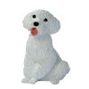White Poodle Outdoor Garden Puppy Statue