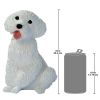 White Poodle Outdoor Garden Puppy Statue