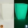 White Square Plant Pot 40cm - Luna Indoor Outdoor Planter