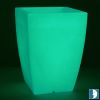 White Square Plant Pot 40cm - Luna Indoor Outdoor Planter